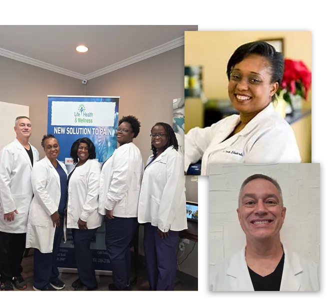 Chiropractor Greenville SC Yvette Edwards And Ross McKinney With Team